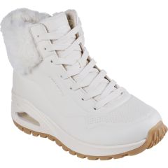 Skechers Women's Uno Rugged Fall Air Trainers Ankle Boots - Off White