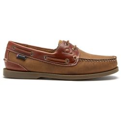 Chatham Men's Bermuda II G2 Leather Boat Shoes - Walnut Seahorse