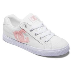 DC Women's Chelsea Trainers White Pink White