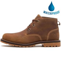 Timberland Men's Larchmont Waterproof Leather Chukka Boots - Rust - A2NF3