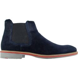 Roamers Men's Suede Leather Chelsea Boots - Navy Blue