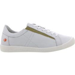 Softinos by Fly London Women's Iddy Trainers - White Green Elastic