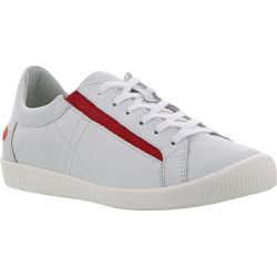 Softinos by Fly London Women's Iddy Trainers - White Red Elastic