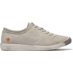 Softinos by Fly London Women's Isla Trainers - Washed Light Grey
