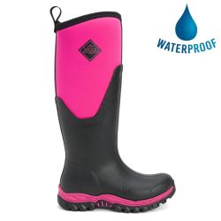 Muck Boots Women's Arctic Sport II Tall Neoprene Wellies Rain Boots - Black Pink