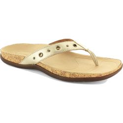 Strive Women's Saria Toe Post Sandals - Gold Metallic