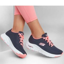 Skechers Womens Arch Fit Big Appeal Trainers - Navy Coral
