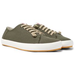 Camper Men's 18869-096 Peu Rambla Canvas Shoes - Medium Green