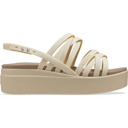 Crocs Womens Brooklyn Strappy Low Sandals - Bone