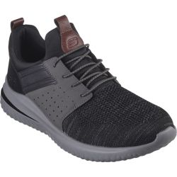 Skechers Men's Delson 3.0 Cicadia WIDE Trainers - Black Grey