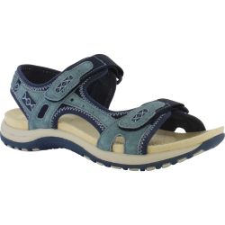 Free Spirit Womens Frisco Adjustable Sandals - Navy