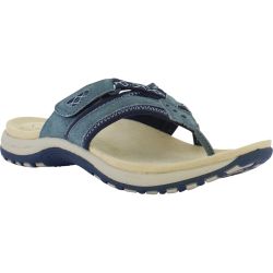 Free Spirit Womens Juliet Toe Post Sandal - Navy