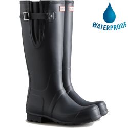 Hunter Men's Original Tall Side Adjustable Wellington Boots - Navy