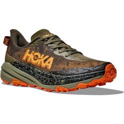 Hoka Men's Speedgoat 6 WIDE Running Shoes Trainers - Antique Olive Squash