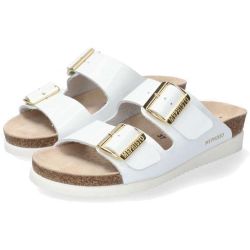 Mephisto Womens Hester Vernis Adjustable Sandals - White