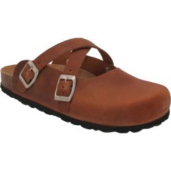 Oxygen Women's London Leather Clogs - Brown