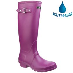 Cotswold Womens Sandringham Original Tall Wellington Boots - Berry