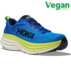 Hoka Men's Bondi 8 Running Shoes - Electric Cobalt Lettuce