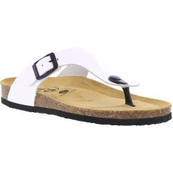 Plakton Women's San Sebastian Toe Post Sandals - White