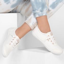 Skechers Womens Bobs B Cute Vegan Trainers - White