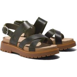 Timberland Women's Clairemont Way Backstrap Sandals - Dark Green - A2KZ5