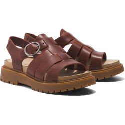 Timberland Women's Clairemont Way Fisherman Sandal - Dark Red  - A5ZKZ