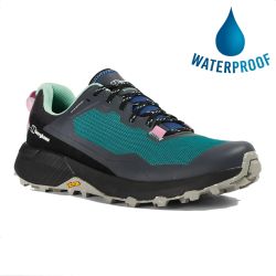 Berghaus Womens Revolute Active Waterproof Walking Shoes - Black Dark Turquoise Green