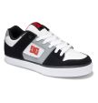 DC Men's Pure Skate Shoes - Black White Grey