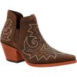 Durango Women's Crush Bootie Western Ankle Boots - Coffee