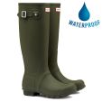 Hunter Men's New Original Tall Wellies Rain Boots - Dark Olive