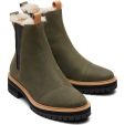 Toms Womens Dakota Water Resistant Chelsea Boots - Olive