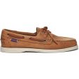 Sebago Men's Dockside Portland Leather Boat Deck Shoes - Brown Tan