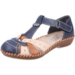 Rieker Women's M1655-14 Mary Jane Shoes Sandals - Pazifik Nude Cayenne