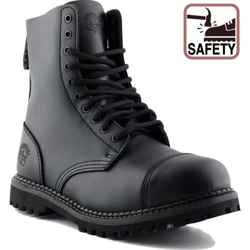 Grinders Men s Stag CS Safety Steel Toe Cap Boots Black