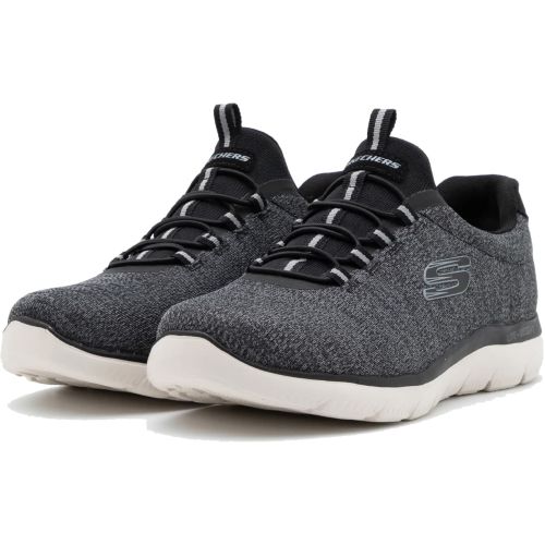 Skechers Men s Summits Forton Wide Fit Trainers Black White