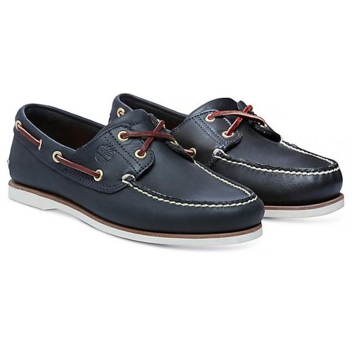Sui Enfatizar fatiga Timberland Mens Classic Boat Shoes - Navy Blue 74036