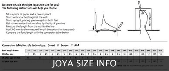 View Joya Size Info