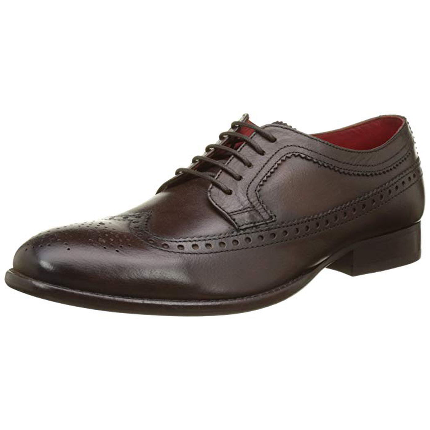 Base London Mens Bailey Brogue Shoes - Grain Brown 2951