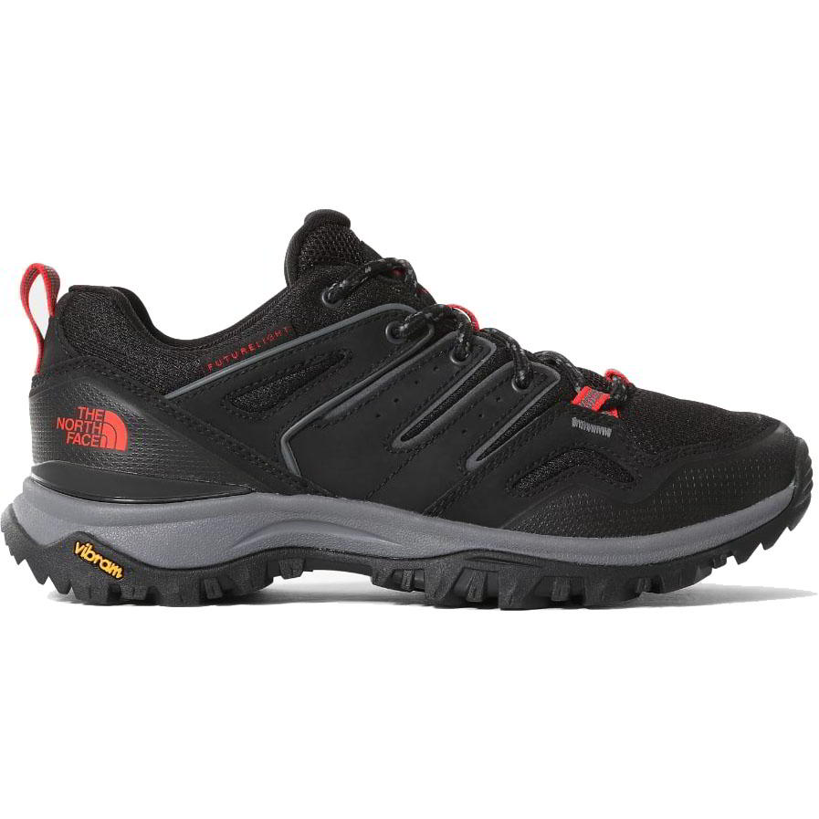 The North Face Womens Hedgehog Futurelight Waterproof Walking Shoes - TNF Black Horizon Red 2951